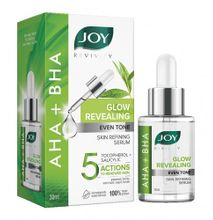 JOY REVIVIFY AHA + BHA Even Toner Skin Glowing & Refining Serum. Glows, Clears dark spots, pigmentations, blemishes & Smoothens.